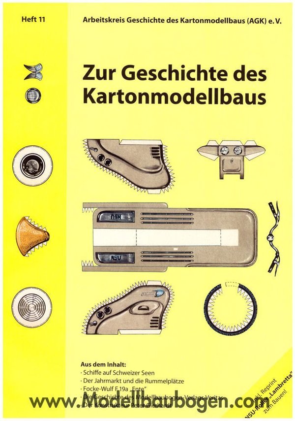 Zur Geschichte des Kartonmodellbaus, AGK Heft 11