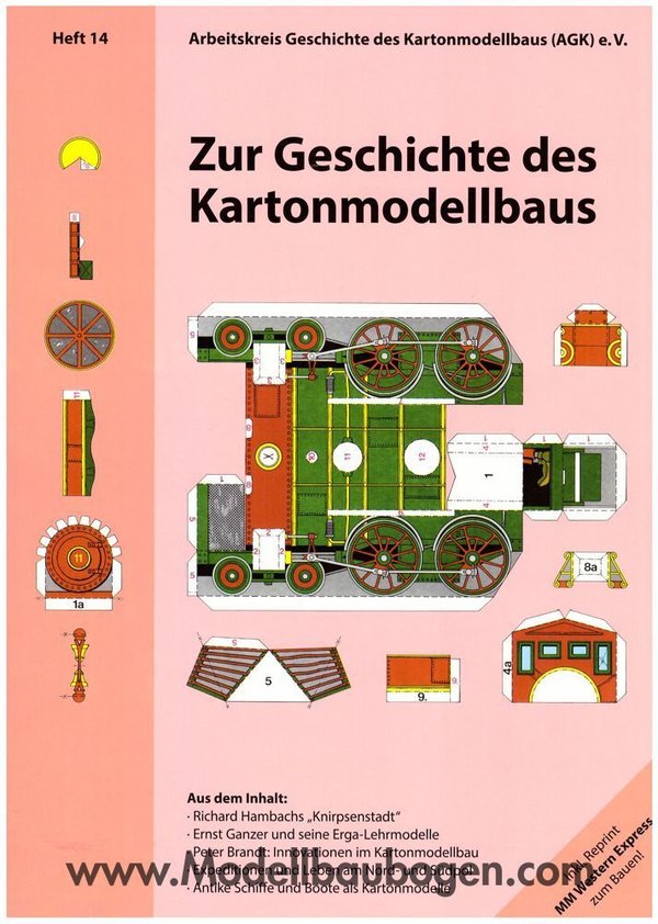 Zur Geschichte des Kartonmodellbaus, AGK Heft 14
